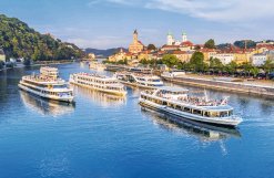 Schiffsflotte Donauschifffahrt Wurm & Noé in Passau